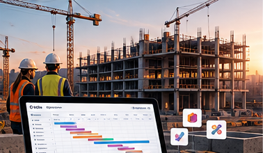 Obra de construcción contemporánea